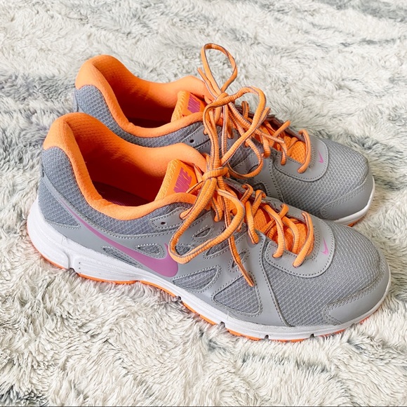 Nike Shoes - Nike Revelation 2 Grey/Orange running shoes
